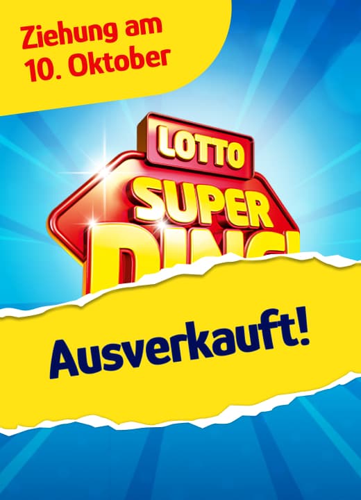 Banner LOTTO SuperDing 2026 - Ausverkauft